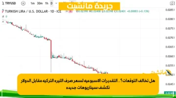 هل تخالف التوقعات؟.. التقديرات الأسبوعية لسعر صرف الليرة التركية مقابل الدولار تكشف سيناريوهات جديدة 1